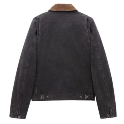 SAINT LAURENT WORK JACKET IN COTTON CANVAS AND CORDUROY