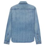SAINT LAURENT CASSANDRE SHIRT IN DAY BLUE DENIM