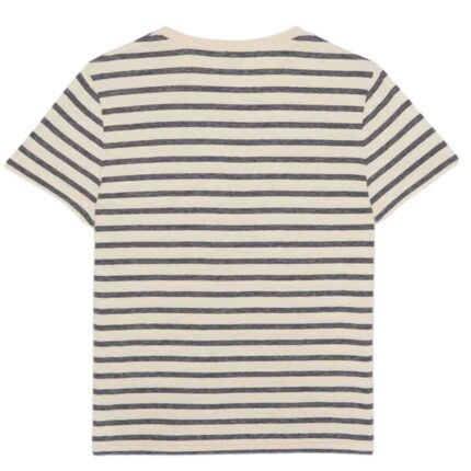 SAINT LAURENT CASSANDRE T-SHIRT IN STRIPED JERSEY
