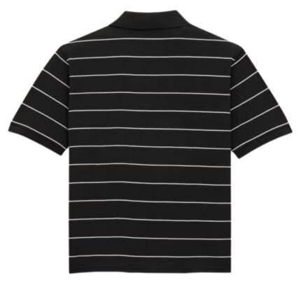SAINT LAURENT CASSANDRE POLO SHIRT IN STRIPED PIQUÉ