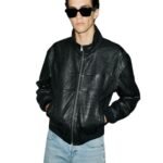 SAINT LAURENT BLOUSON IN GRAINED LAMBSKIN