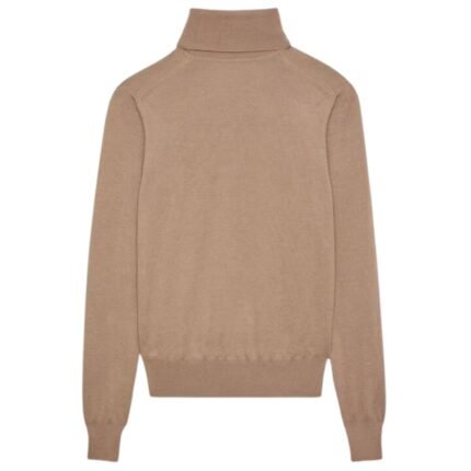 SAINT LAURENT TURTLENECK SWEATER IN CASHMERE WOOL AND SILK