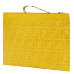 FENDI FF JACQUARD FLAT MEDIUM FABRIC POUCH