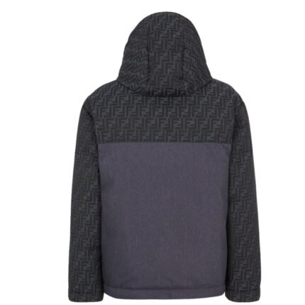 FENDI SKI JACKET BLUE FF JACQUARD JACKET