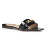 TOM FORD PATENT LEATHER WHITNEY SLIDE BLACK