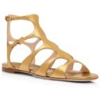 TOM FORD LAMINATED PRINTED LIZARD PARADIS SANDAL