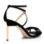 TOM FORD VELVET IDA SANDAL BLACK