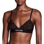 TOM FORD REFLECTED LEOPARD PRINTED MODAL SIGNATURE BRA