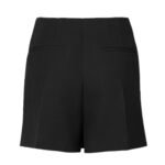 FENDI BLACK GRAIN DE POUDRE WOOL SHORTS