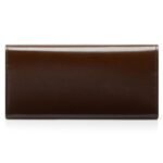 TOM FORD PALMELLATO EFFECT LEATHER CONTINENTAL WALLET SADDLE BROWN