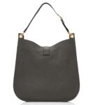 TOM FORD GRAIN LEATHER TARA LARGE CROSSBODY GRAPHITE