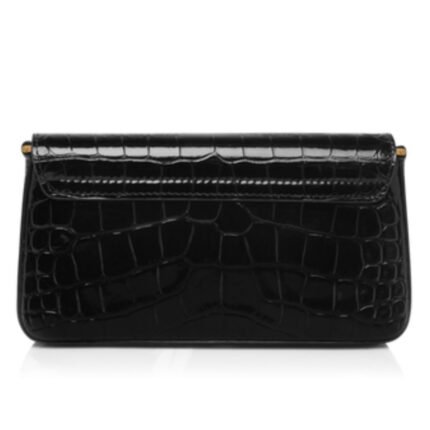 TOM FORD SHINY STAMPED CROCODILE LEATHER MINI BAG