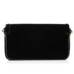 TOM FORD VELVET WALLIS E/W SHOULDER BAG BLACK