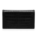 TOM FORD SHINY STAMPED CROCODILE LEATHER WALLIS WALLET ON STRAP