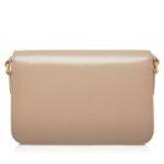 TOM FORD PALMELLATO-EFFECT LEATHER MEDIUM SHOULDER BAG LIGHT BEIGE