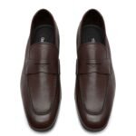 TOM FORD SUPPLE GRAIN SEAN TWISTED BAND LOAFER SEAL BROWN