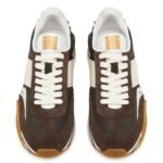 TOM FORD SUEDE TECHNICAL FABRIC JAMES SNEAKER EBONY/ IVORY
