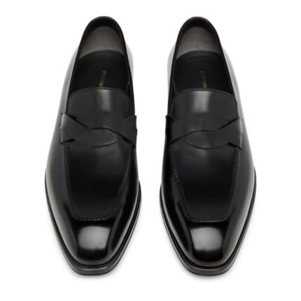 TOM FORD BURNISHED LEATHER ELKAN TWISTED BAND LOAFER