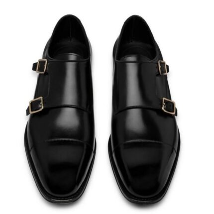 TOM FORD LEATHER CLAYDON MONK STRAP