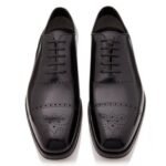 TOM FORD BURNISHED LEATHER EDGAR BROGUE LACE UP