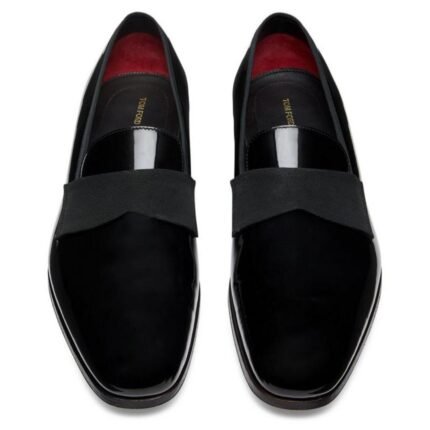 TOM FORD PATENT LEATHER EDGAR EVENING SLIPPER