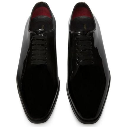 TOM FORD PATENT LEATHER ELKAN LACE UP
