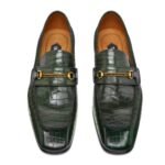 TOM FORD PRINTED CROC BAILEY CHAIN LOAFER