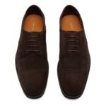 TOM FORD SUEDE LIGHT SOLE DERBY LACE UP