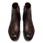 TOM FORD BURNISHED LEATHER EDGAR ZIP BOOT BRUNO