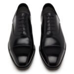 TOM FORD SMOOTH LEATHER ELKAN CAP TOE LACE UPS