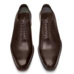 TOM FORD BURNISHED LEATHER ELKAN LACE UP