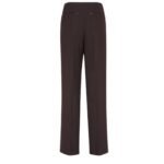 FENDI DARK PURPLE GRAIN DE POUDRE WOOL PANTS