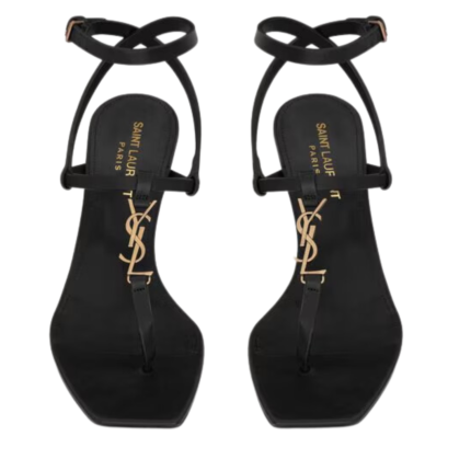 SAINT LAURENT CASSANDRA SANDALS IN SMOOTH LEATHER