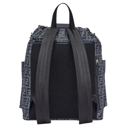 FENDI FF JACQUARD STRIKE MEDIUM FABRIC BACKPACK