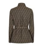 FENDI BROWN CANVAS GO-TO JACKET