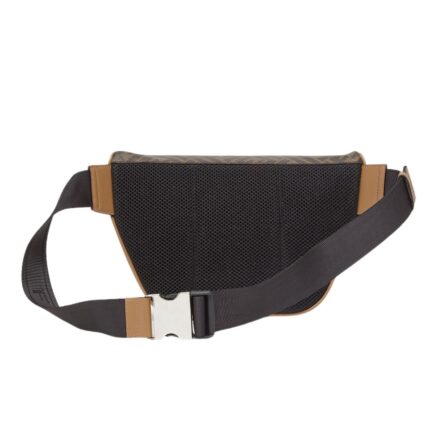 FENDI DIAGONAL MULTICOLOR LEATHER BELT BAG