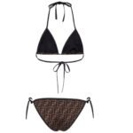 FENDI BROWN LYCRA BIKINI
