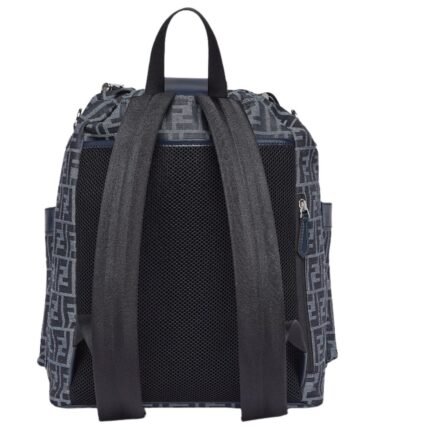 FENDI STRIKE MEDIUM FF JACQUARD FABRIC BACKPACK