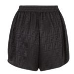 FENDI SHORTS BLACK SILK