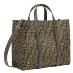 FENDI FF JACQUARD SHOPPER FABRIC BAG