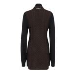 FENDI DARK PURPLE WOOL DRESS