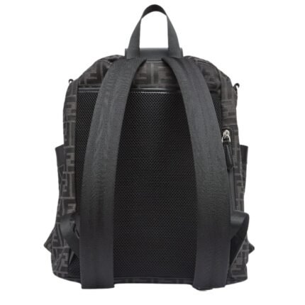 FENDI STRIKE MEDIUM FF JACQUARD FABRIC BACKPACK
