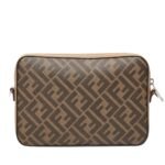 FENDI DIAGONAL CAMERA CASE LEATHER BAG