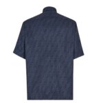 FENDI BLOUSON BLUE FF JACQUARD GO TO JACKET