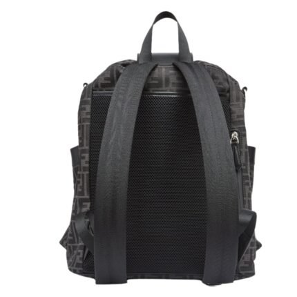 FENDI STRIKE LARGE FF JACQUARD FABRIC BACKPACK