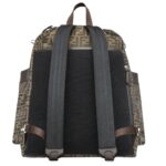 FENDI STRIKE LARGE FF JACQUARD FABRIC BACKPACK