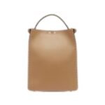 FENDI PEEKABOO ISEEU X-LITE SMALL BEIGE SELLERIA BAG WITH 524 HAND-SEWN STITCHES