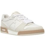 FENDI MATCH SNEAKERS SUEDE LOW TOPS