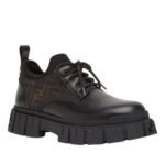 FENDI FORCE LACE-UPS BLACK LEATHER