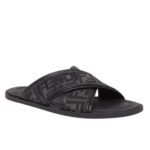 FENDI MULTICOLOR FABRIC SLIDES